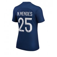 Paris Saint-Germain Nuno Mendes #25 Hjemmebanetrøje Dame 2022-23 Kortærmet